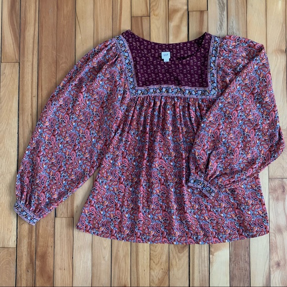 GAP Multi-Colored Peasant Blouse - Picture 1 of 5